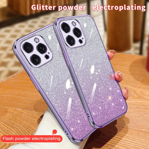Purple bling glitter case for - purple,