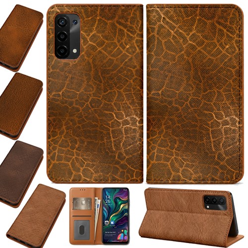Brown leather textures print - leather,