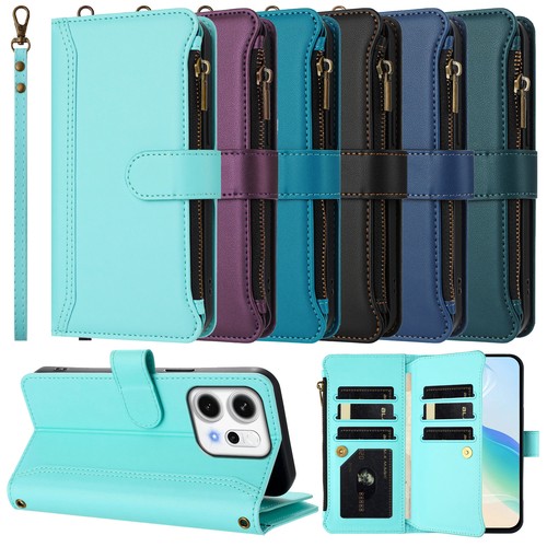 Flip card zipper leather - flip, pu